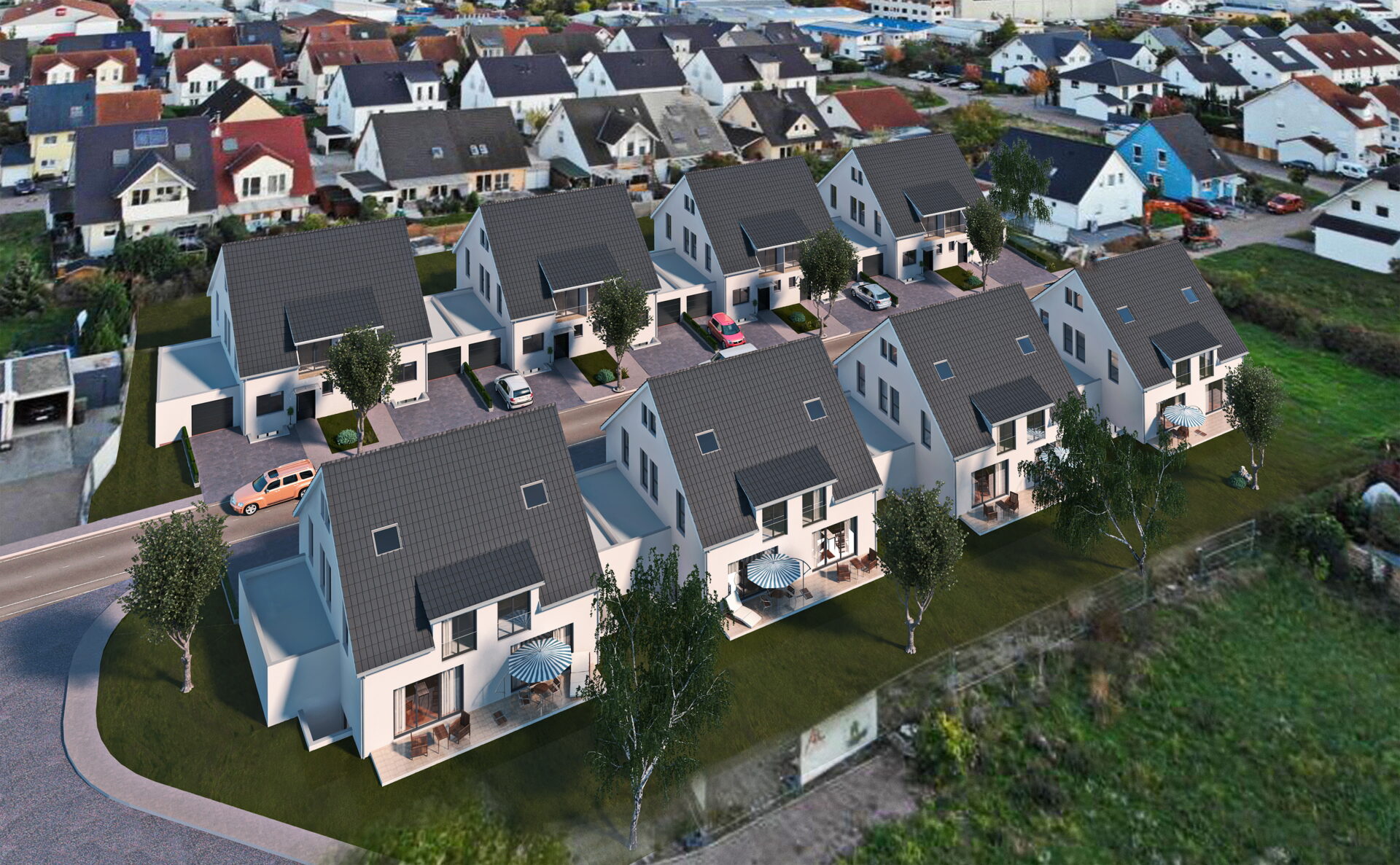 16 Doppelhaushälften in Altlußheim – Bauprojekt von AL Bau Handels GmbH